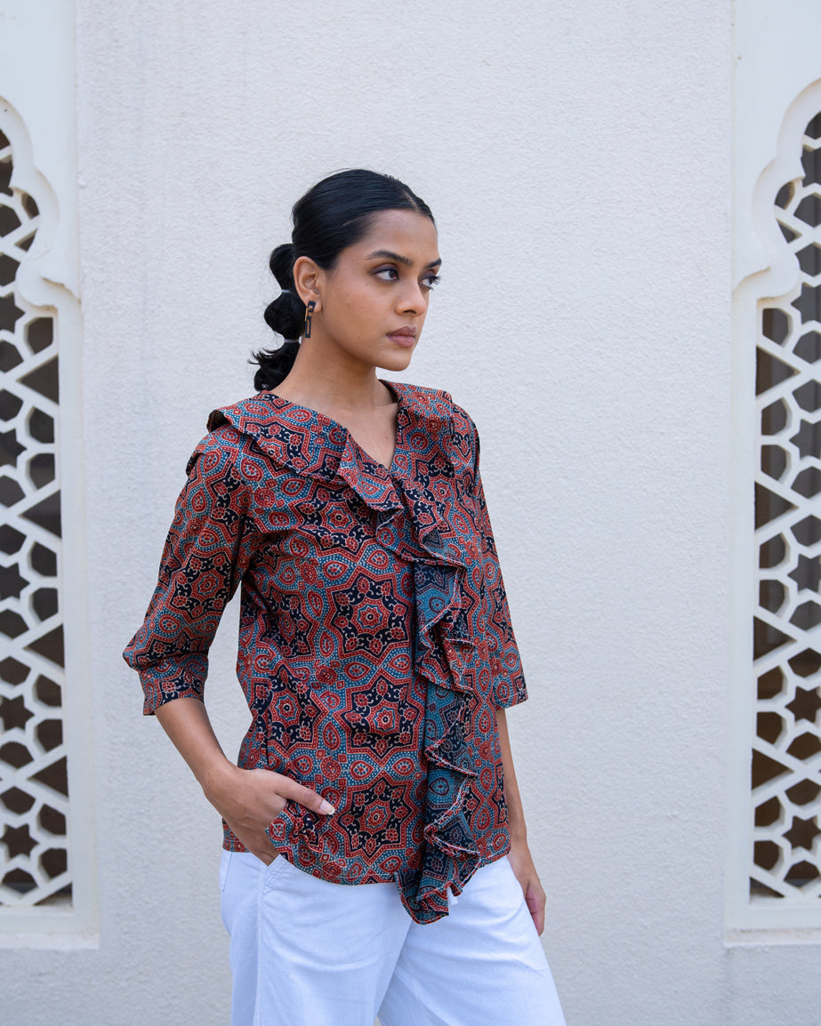 Anar Ruffled Top