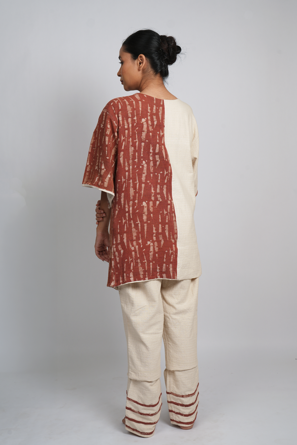 Gulmohar Colour Block Shirt-Pant Set