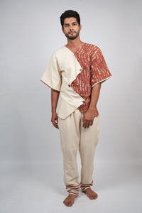 Gulmohar Colour Block Shirt-Pant Set