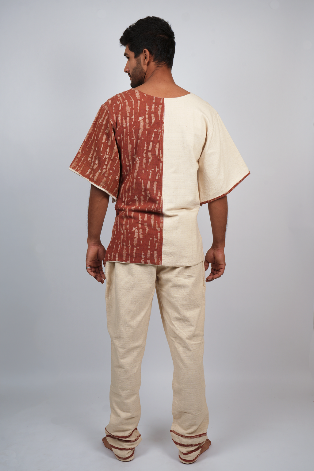 Gulmohar Colour Block Shirt-Pant Set