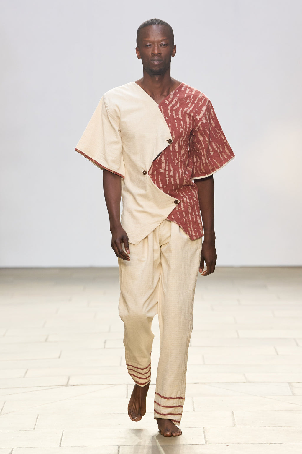 Gulmohar Colour Block Shirt-Pant Set