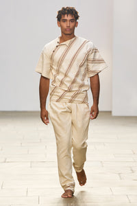 Kesar Colour Block Shirt-Pant Set