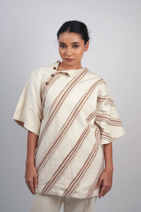Kesar Colour Block Shirt-Pant Set