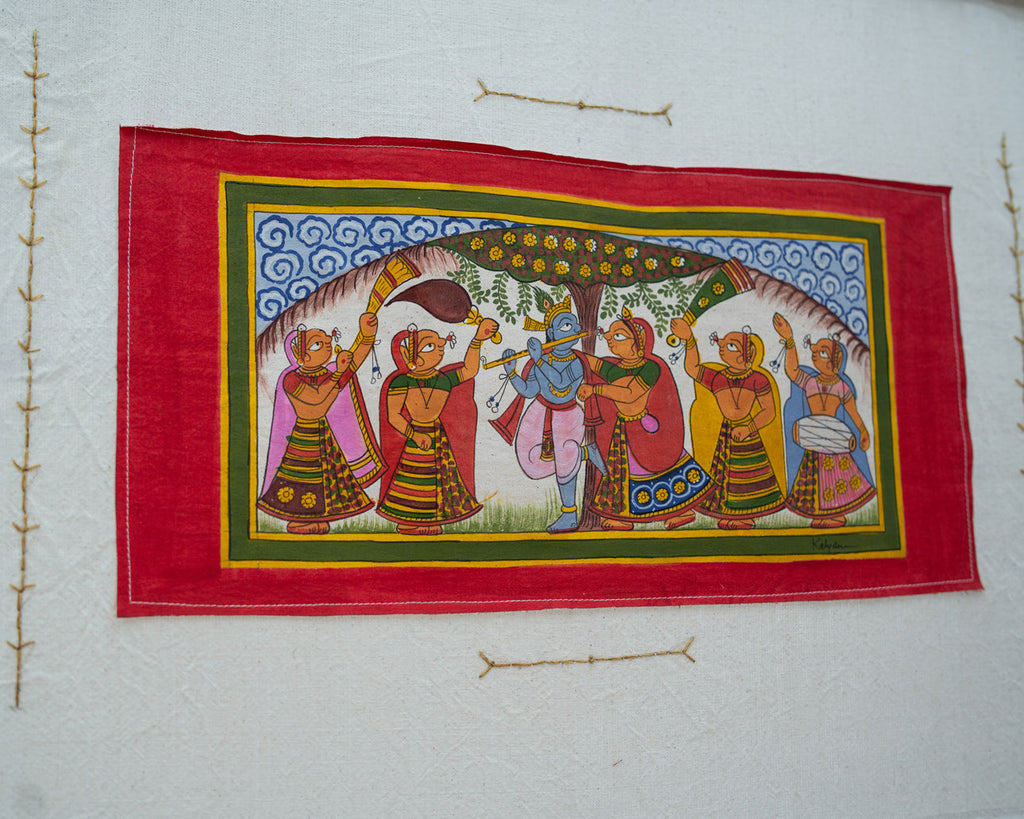 Krishna Leela Fabric Tapestry