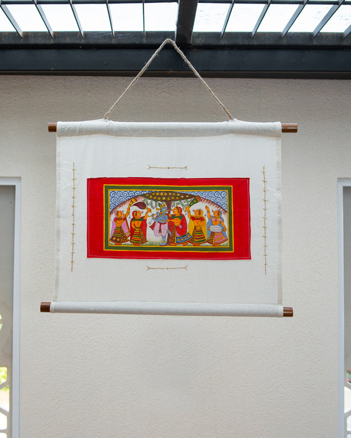 Krishna Leela Fabric Tapestry