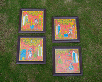 Naari Fabric Art in Wood
