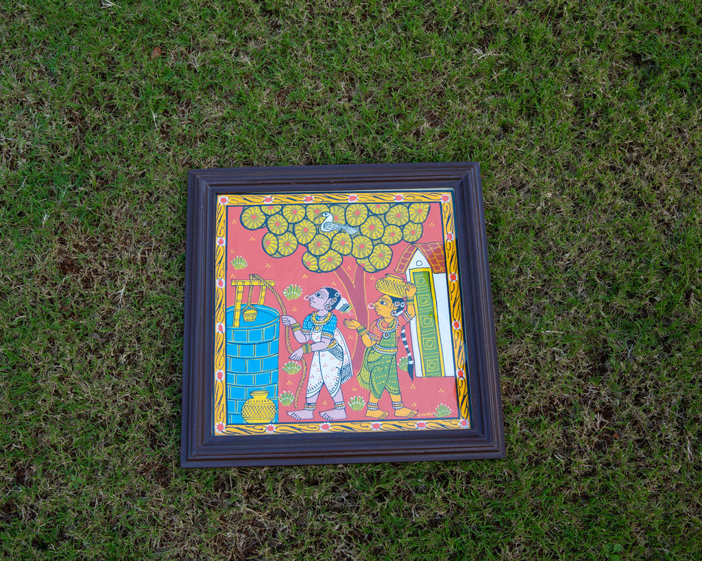 Naari Fabric Art in Wood