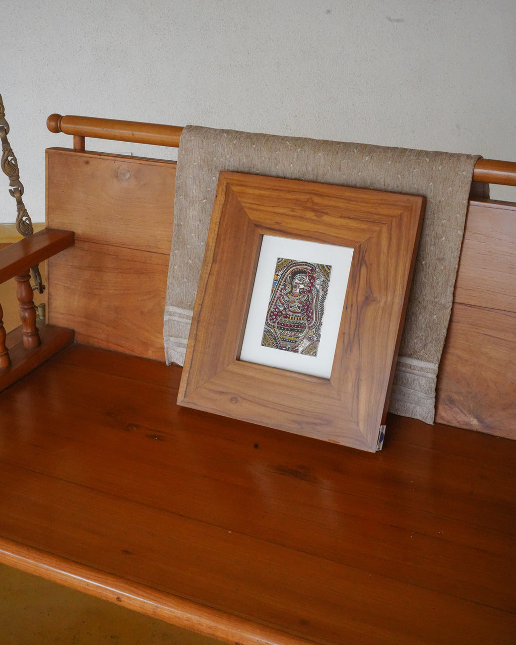 Radha Fabric Art in Wood