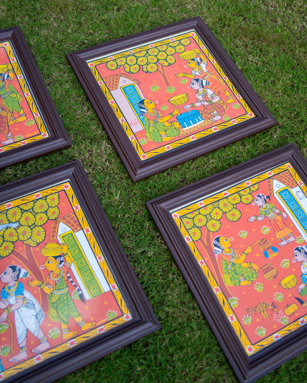 Stree Fabric Art in Wood