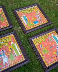 Stree Fabric Art in Wood