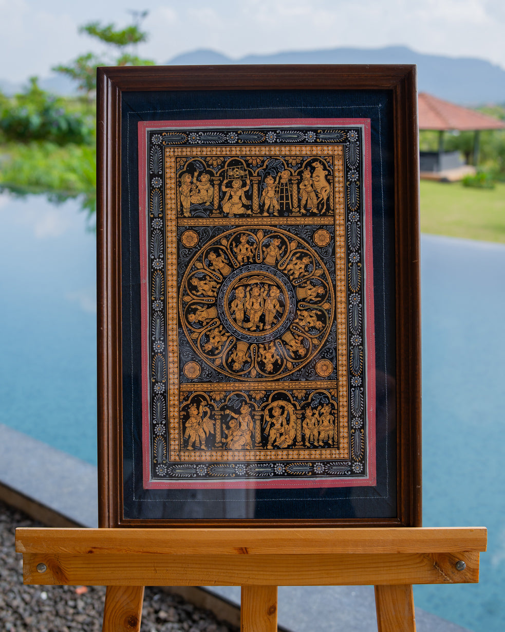 Ved Fabric Art in Wood